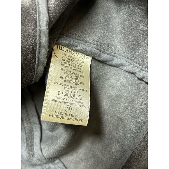 BlankNYC Ultra Suede Pewter Tailored Jacket Size Medium - Picture 8 of 8